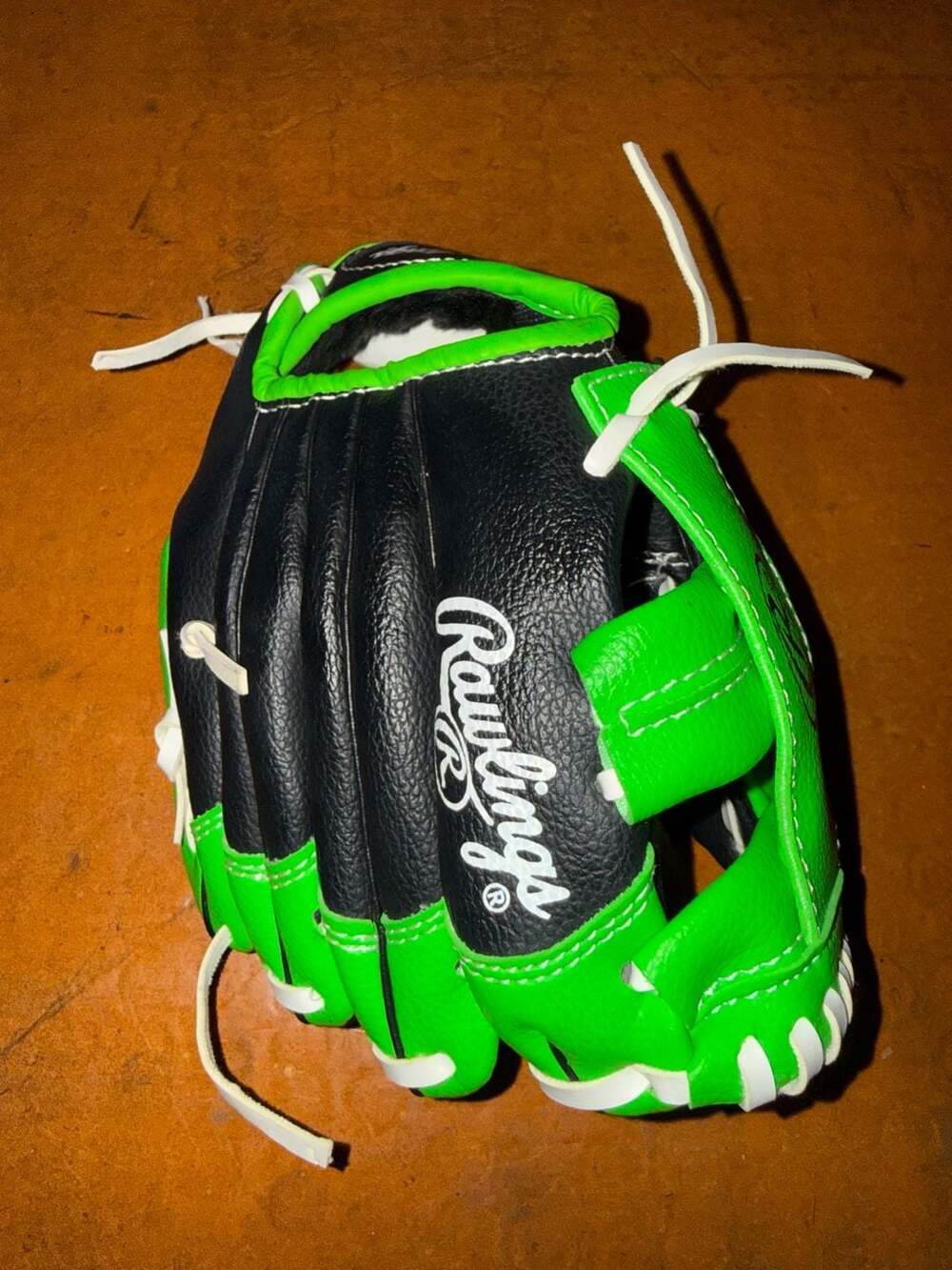 Rawlings Players Series PL90LG Youth Baseball Glove 9 Inch Black Green